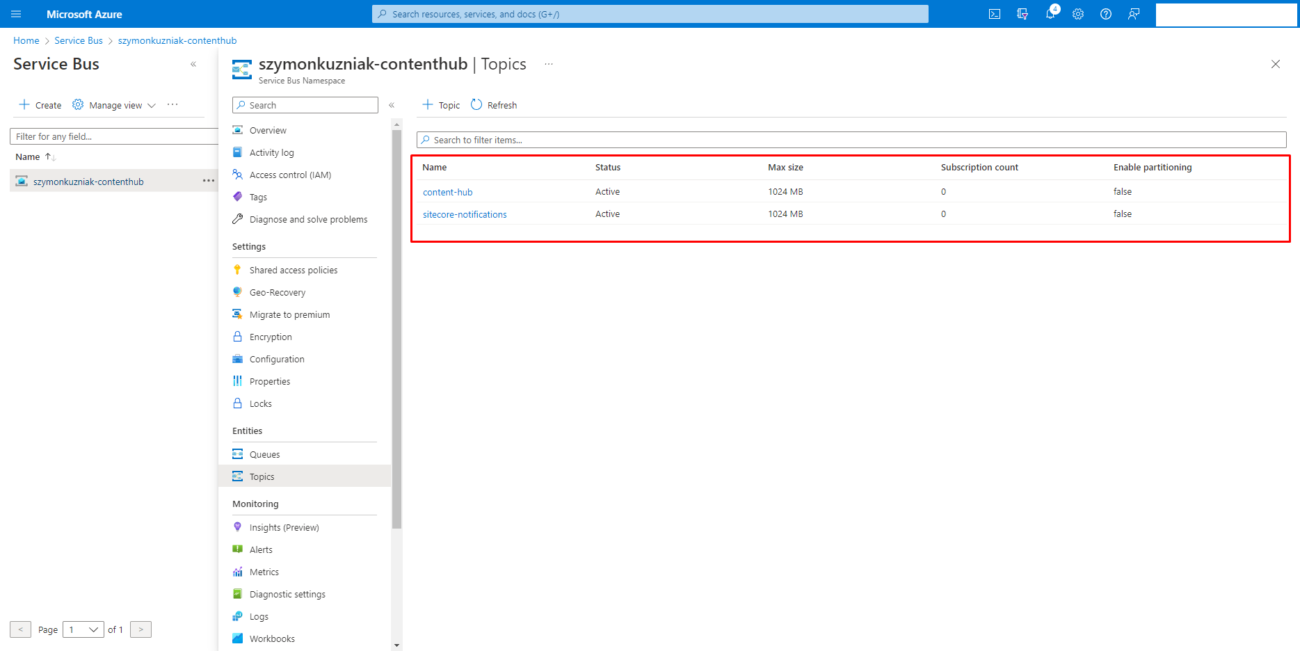 Complete list of topics needed for the integration between Sitecore XP and Content Hub.